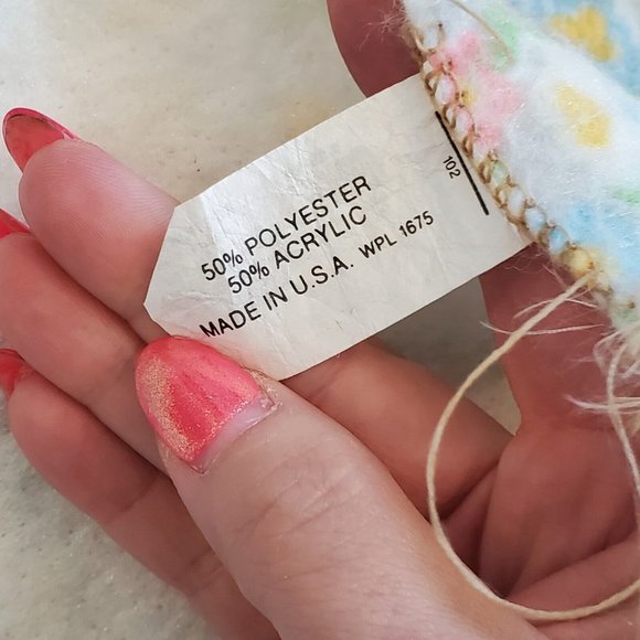 Vintage Beacon Patchwork Floral 8 Point Star Faux Quilt Thermal Blanket‎ 87x71 - Picture 8 of 9